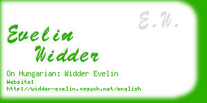 evelin widder business card